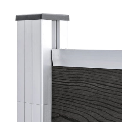 vidaXL Clôture de jardin WPC 175x186 cm Gris