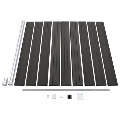 vidaXL Clôture de jardin WPC 175x186 cm Gris