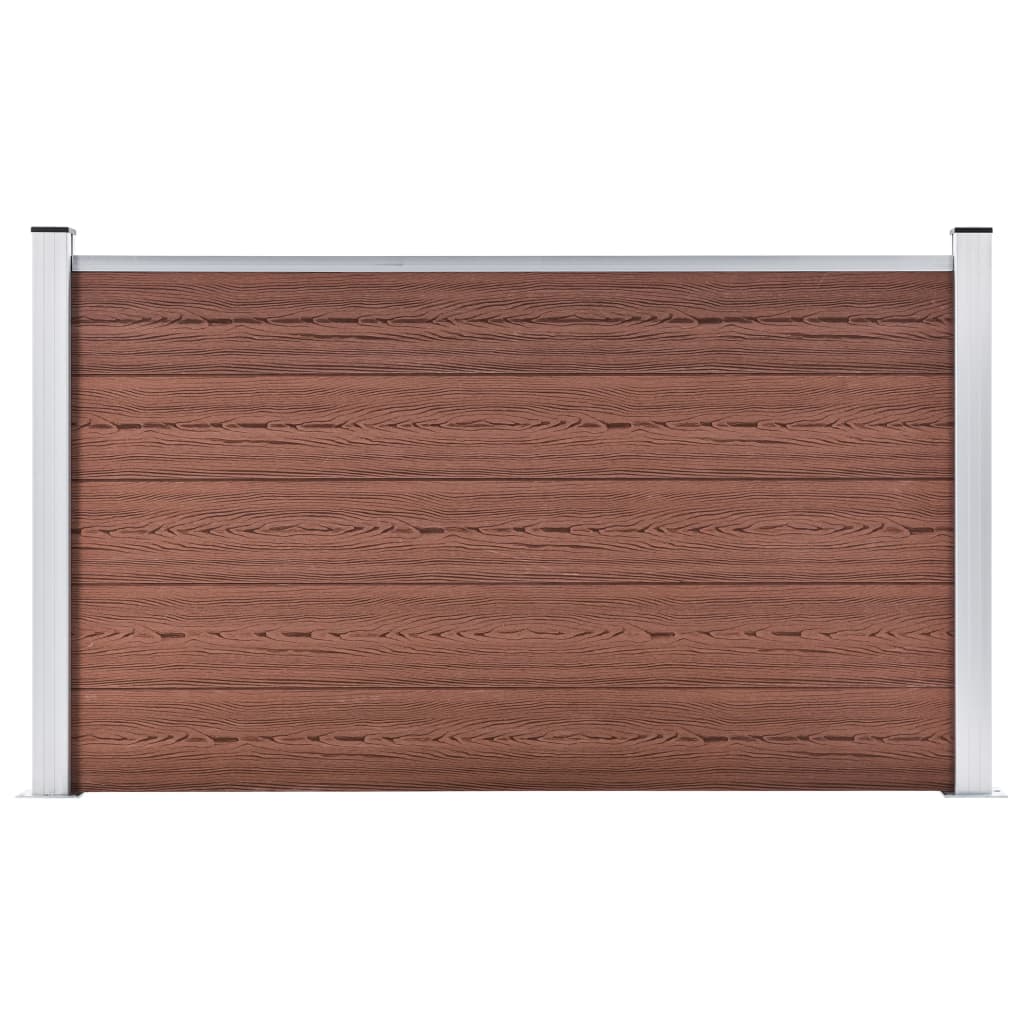 vidaXL Clôture de jardin WPC 180x105 cm Marron