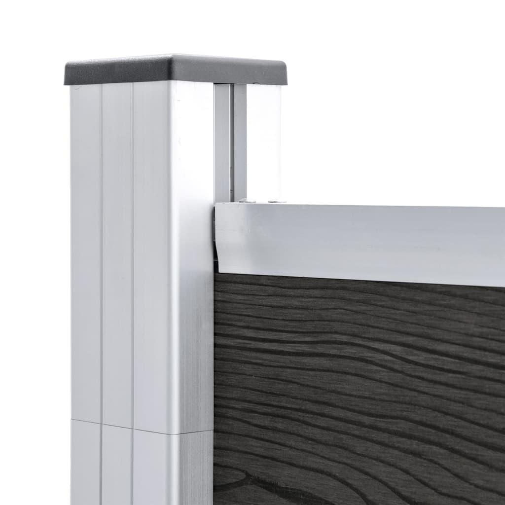 vidaXL Clôture de jardin WPC 180x105 cm Gris