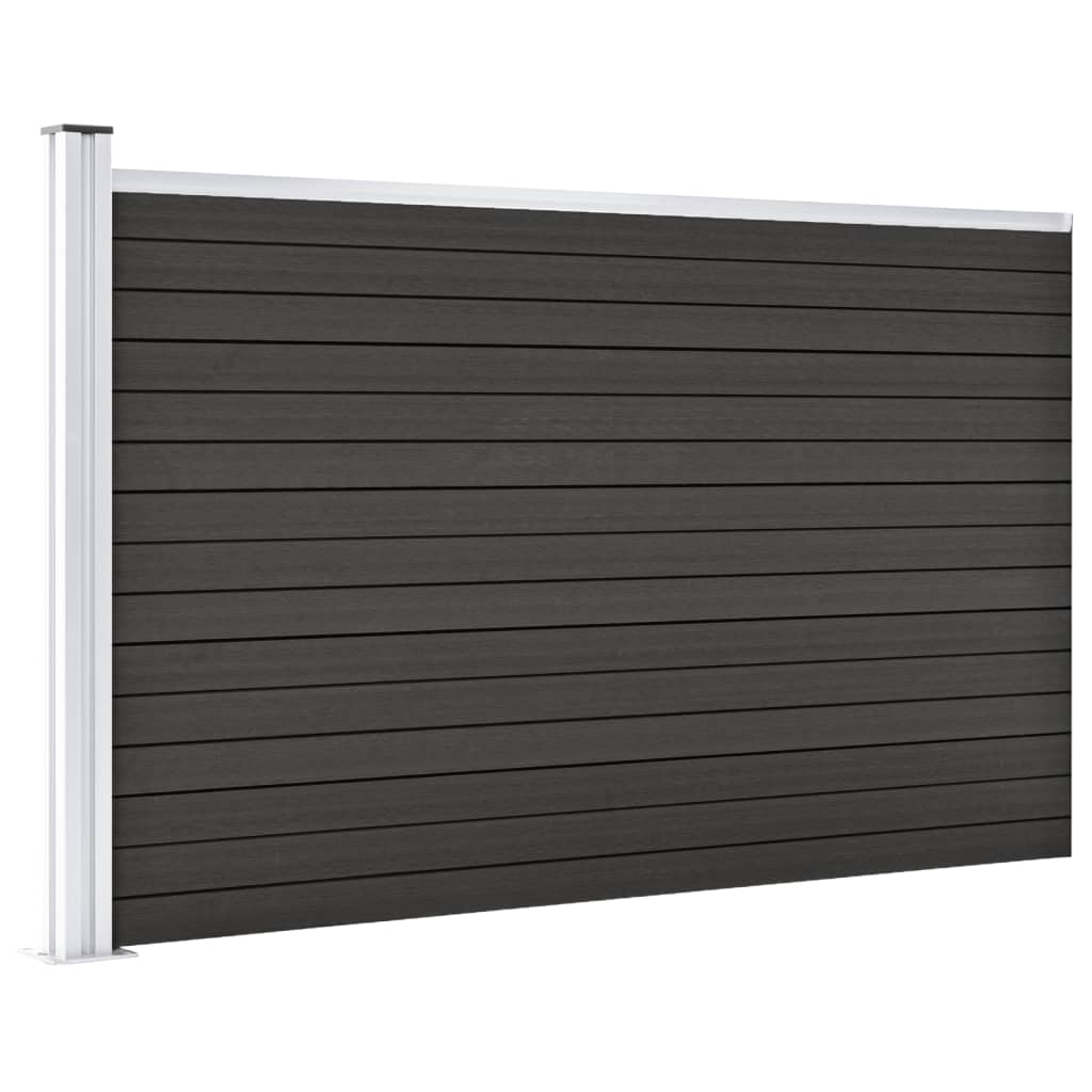 vidaXL Clôture de jardin WPC 175x105 cm Gris