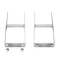 vidaXL Piquets de clôture de sol 2 pcs pour clôture en WPC Acier 40 cm