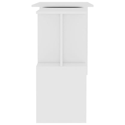 vidaXL Bureau d'angle Blanc 200x50x76 cm Aggloméré