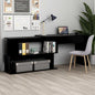 vidaXL Bureau d'angle Noir 200x50x76 cm Aggloméré