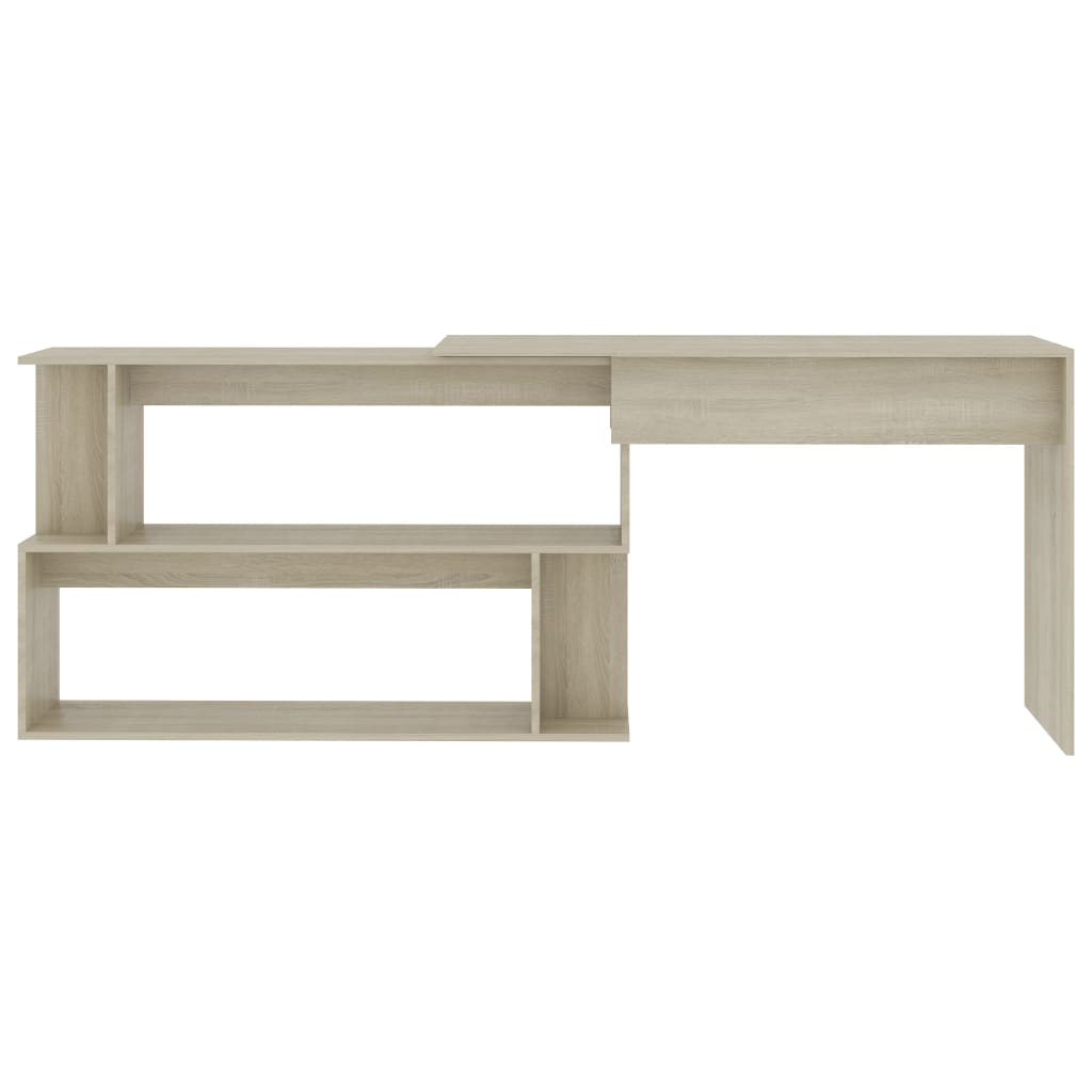 vidaXL Bureau d'angle Chêne sonoma 200x50x76 cm Aggloméré