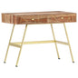 vidaXL Bureau avec tiroirs 100x55x75 cm bois solide