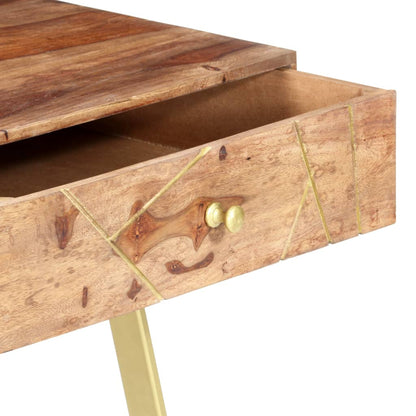 vidaXL Bureau avec tiroirs 100x55x75 cm bois solide