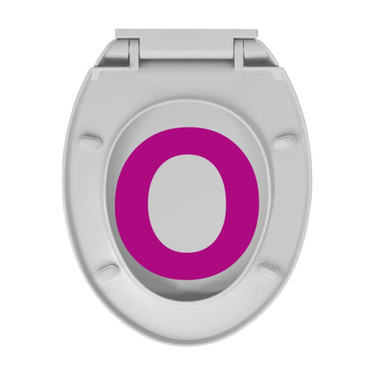 vidaXL Siège de toilette à fermeture en douceur Gris clair Ovale
