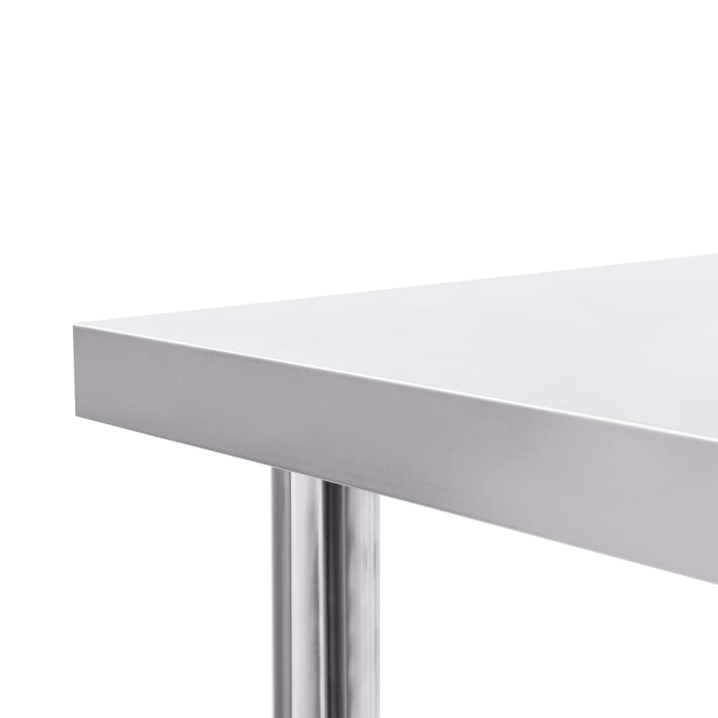 vidaXL Table de travail de cuisine 80x60x85 cm Acier inoxydable