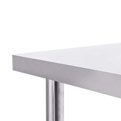 vidaXL Table de travail de cuisine 80x60x85 cm Acier inoxydable