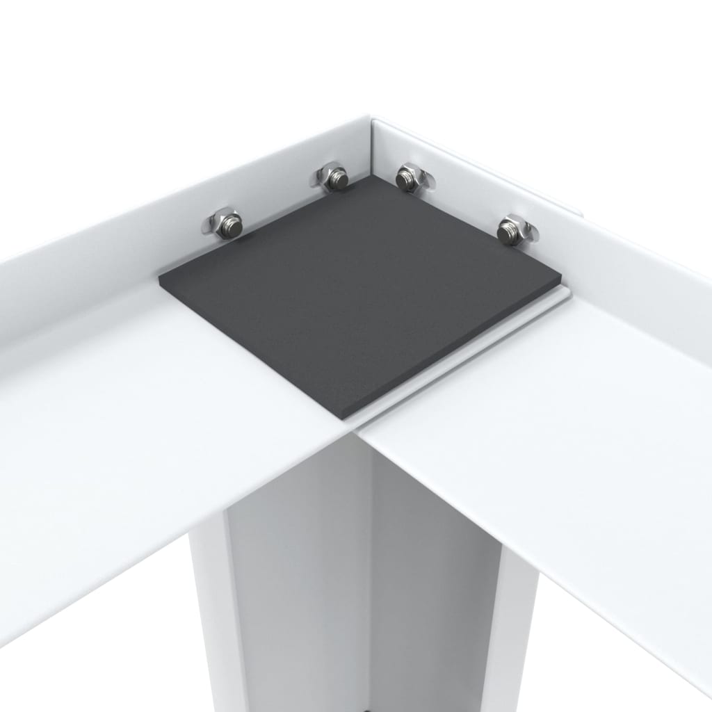 vidaXL Socle double pour lave-linge et sèche-linge Blanc