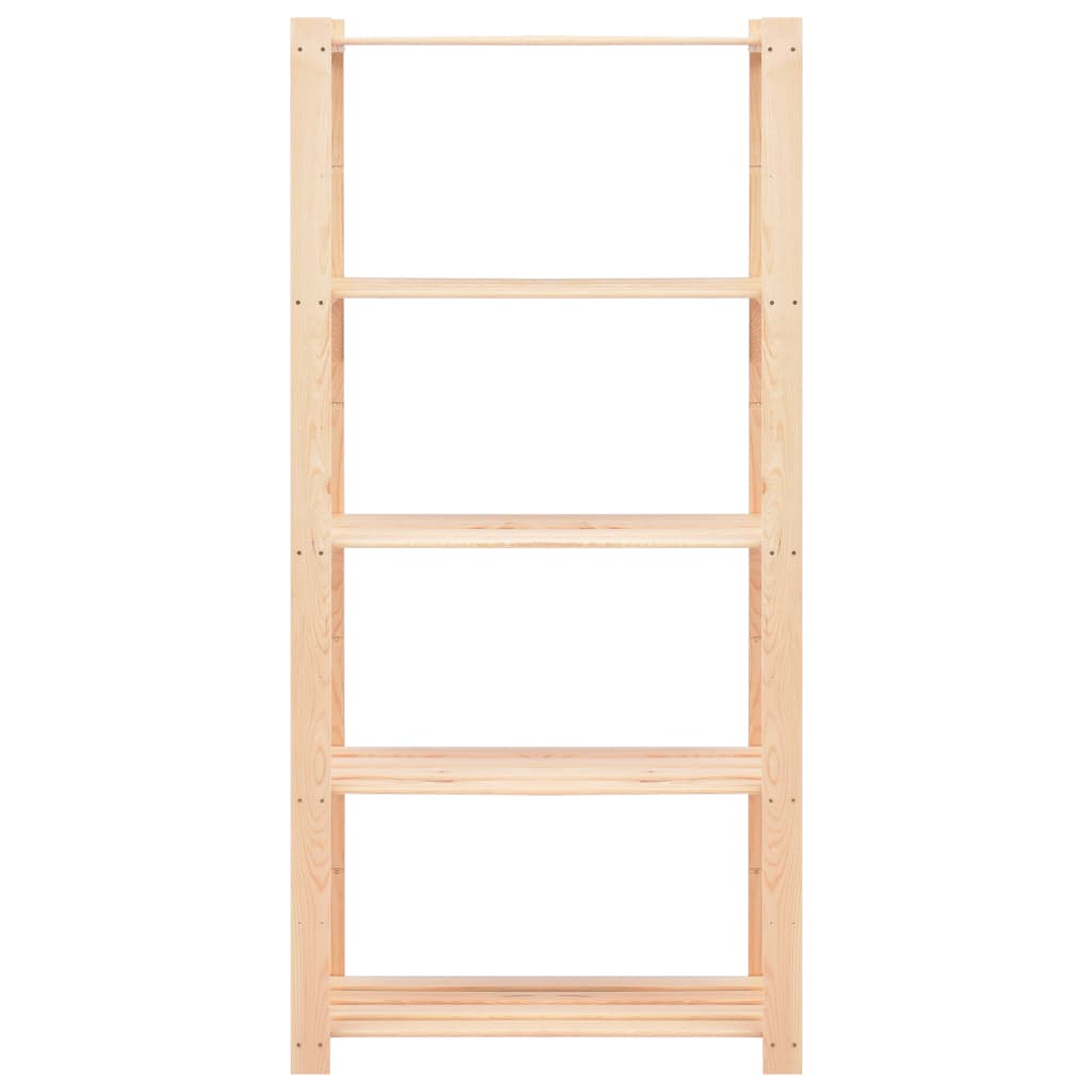 vidaXL Étagères de stockage 5 niveaux 2 pcs 80x38x170 cm Pin 250 kg