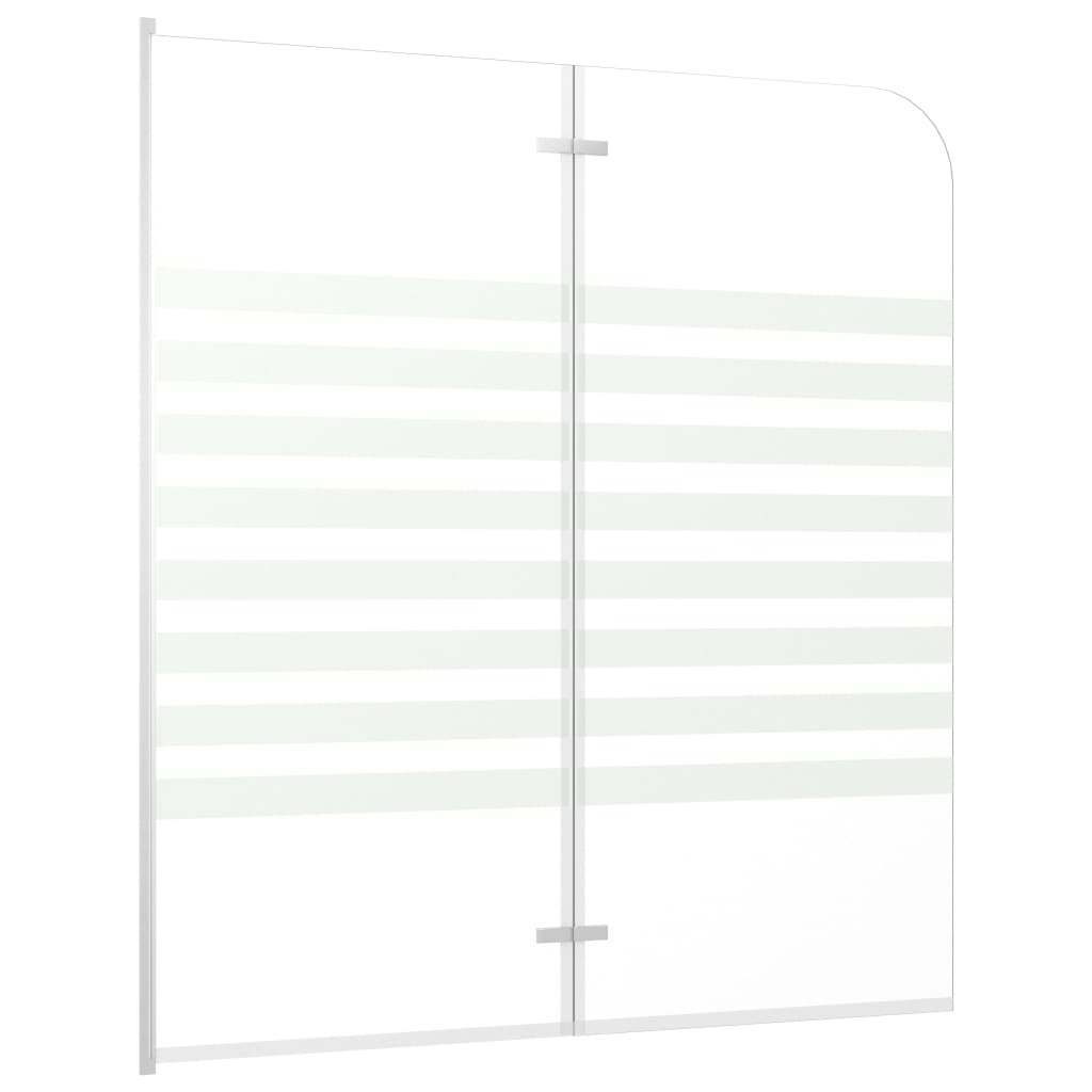 vidaXL Enclos de bain 120x140 cm Verre trempé Rayures