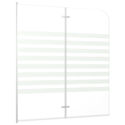 vidaXL Enclos de bain 120x140 cm Verre trempé Rayures