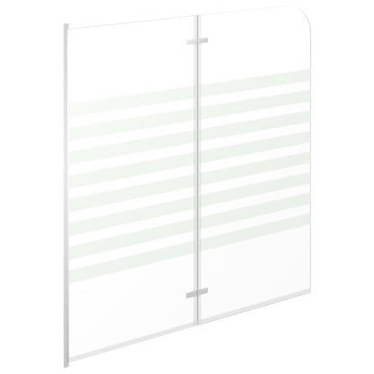 vidaXL Enclos de bain 120x140 cm Verre trempé Rayures