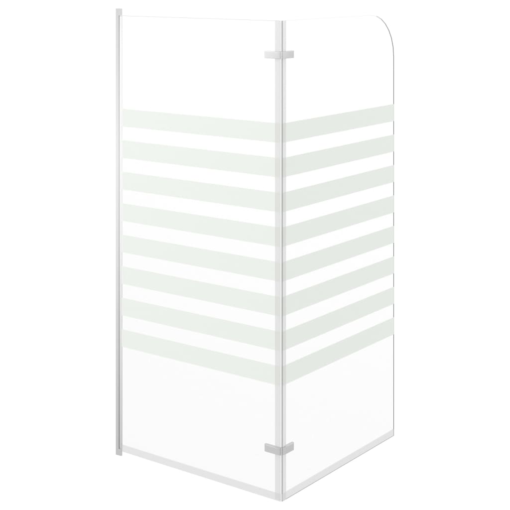vidaXL Enclos de bain 120x140 cm Verre trempé Rayures