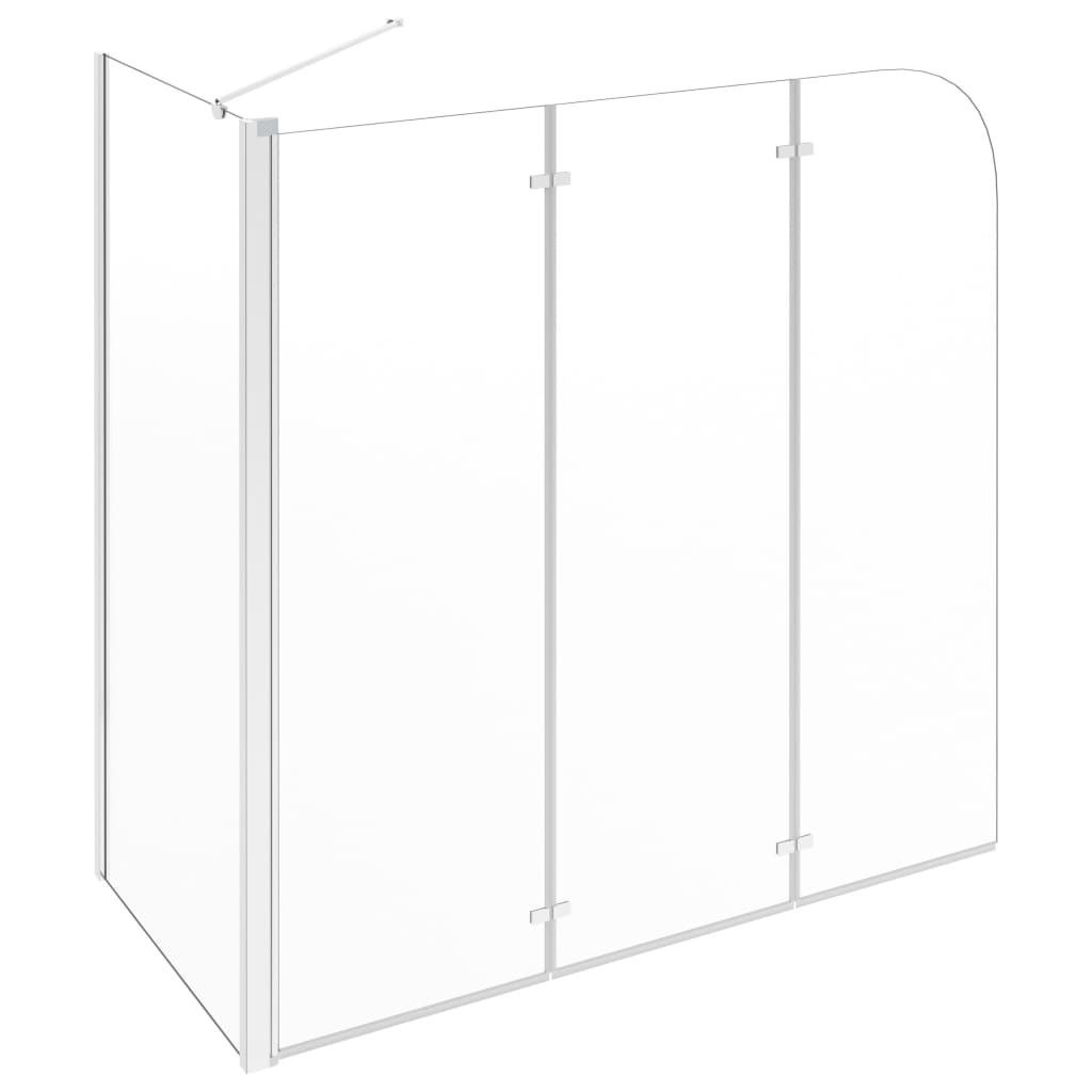vidaXL Enclos de bain 120x69x130 cm Verre trempé Transparent