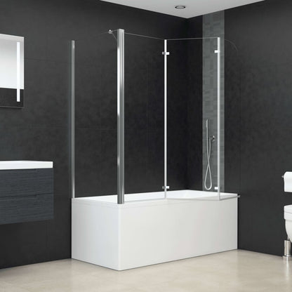 vidaXL Enclos de bain 120x69x130 cm Verre trempé Transparent