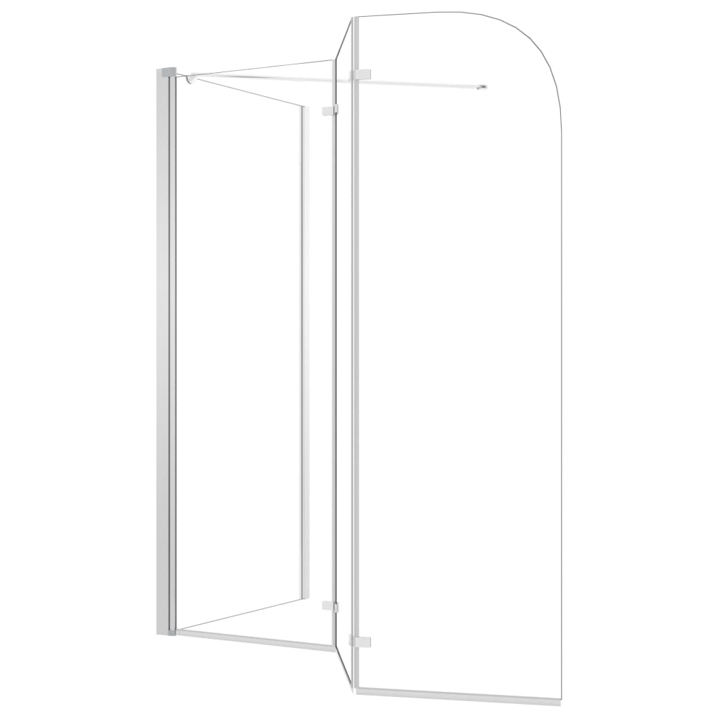 vidaXL Enclos de bain 120x69x130 cm Verre trempé Transparent