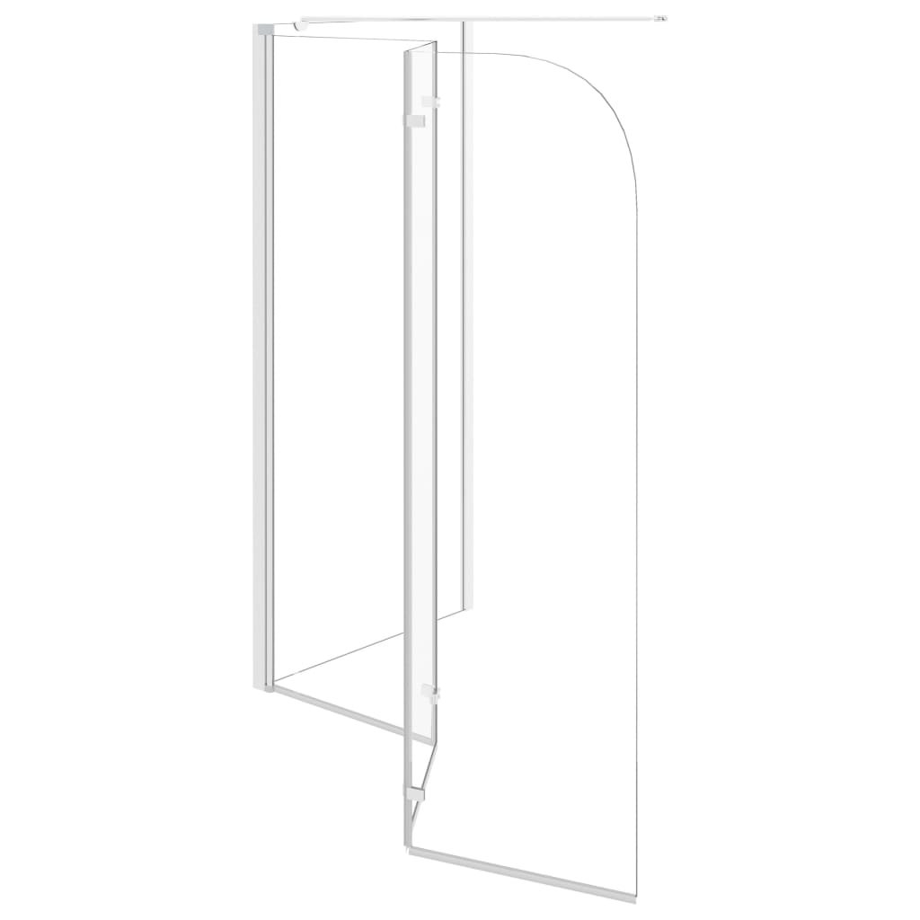 vidaXL Enclos de bain 120x69x130 cm Verre trempé Transparent