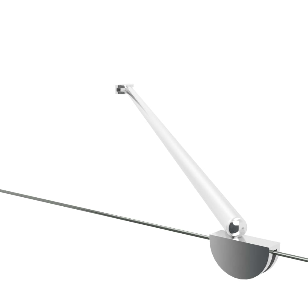 vidaXL Enclos de bain 120x69x130 cm Verre trempé Transparent