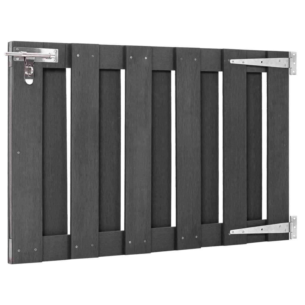 vidaXL Portillon WPC 100x60 cm Gris