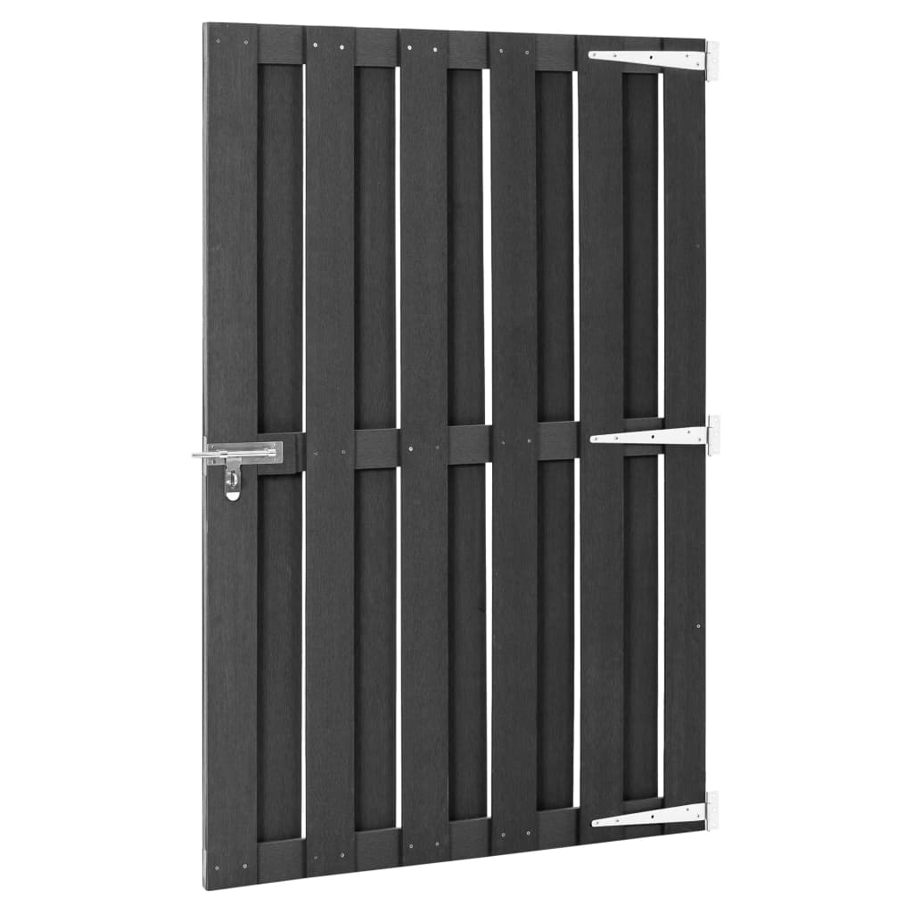 vidaXL Portillon WPC 100x150 cm Gris