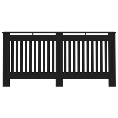 vidaXL Cache-radiateur noir 172x19x81,5 cm MDF