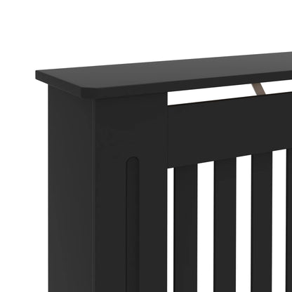 vidaXL Cache-radiateur noir 172x19x81,5 cm MDF