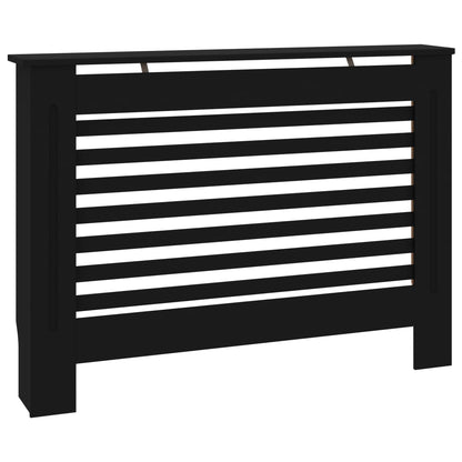 vidaXL Cache-radiateur noir 112x19x81,5 cm MDF