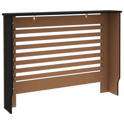 vidaXL Cache-radiateur noir 112x19x81,5 cm MDF
