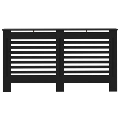 vidaXL Cache-radiateur noir 152x19x81,5 cm MDF