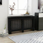 vidaXL Cache-radiateur noir 152x19x81,5 cm MDF
