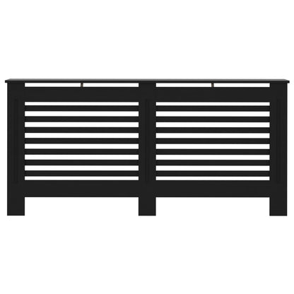 vidaXL Cache-radiateur noir 172x19x81,5 cm MDF