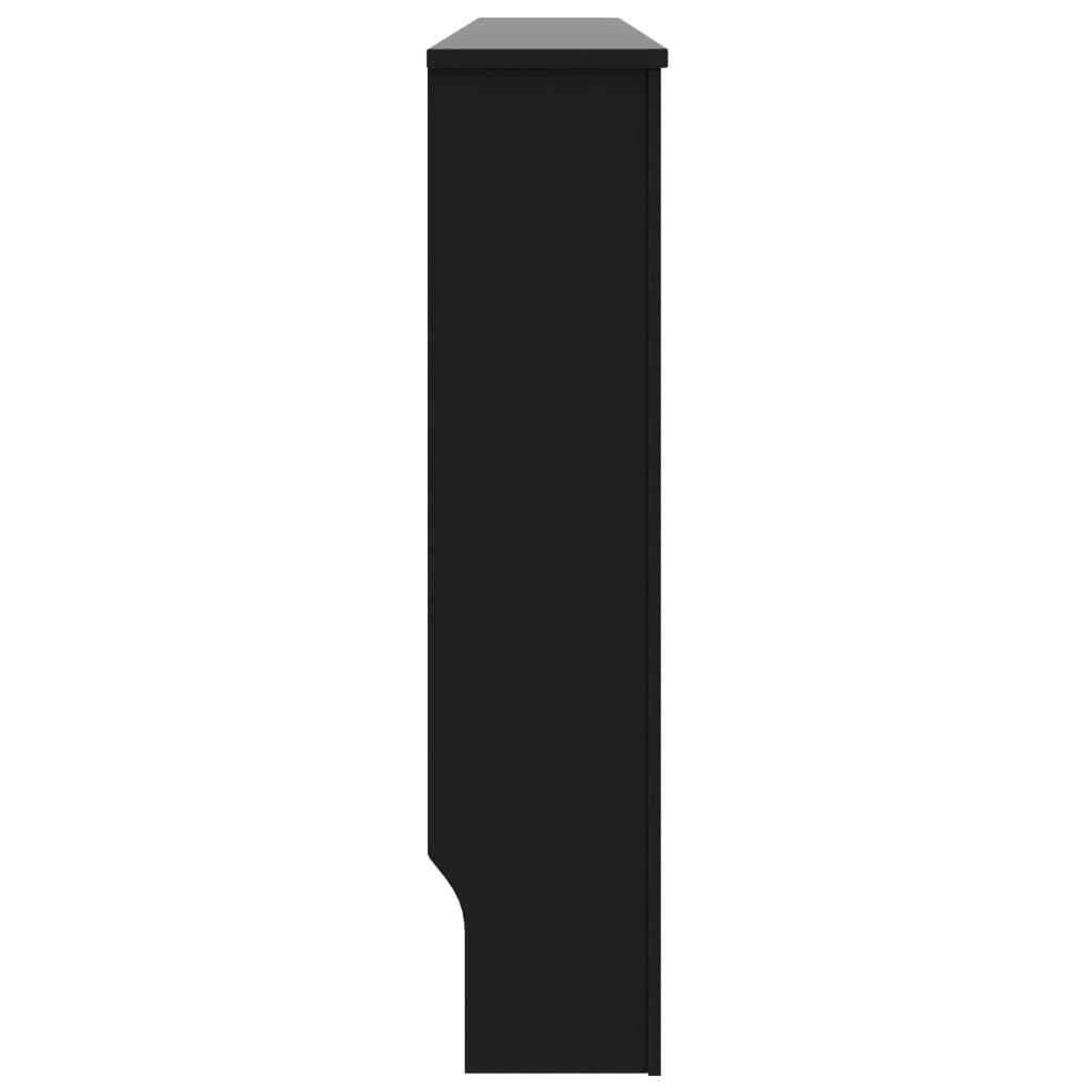 vidaXL Cache-radiateur noir 172x19x81,5 cm MDF