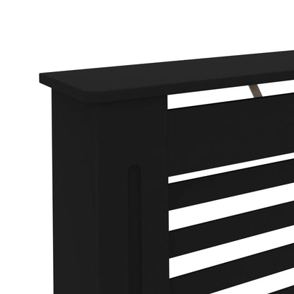 vidaXL Cache-radiateur noir 172x19x81,5 cm MDF