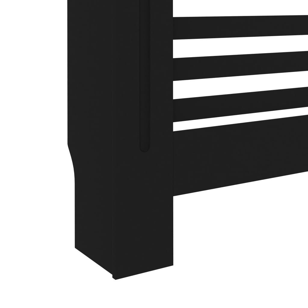 vidaXL Cache-radiateur noir 172x19x81,5 cm MDF