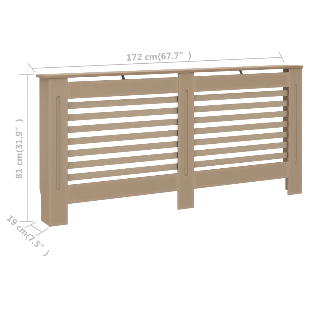 vidaXL Cache-radiateur 172x19x81,5 cm MDF