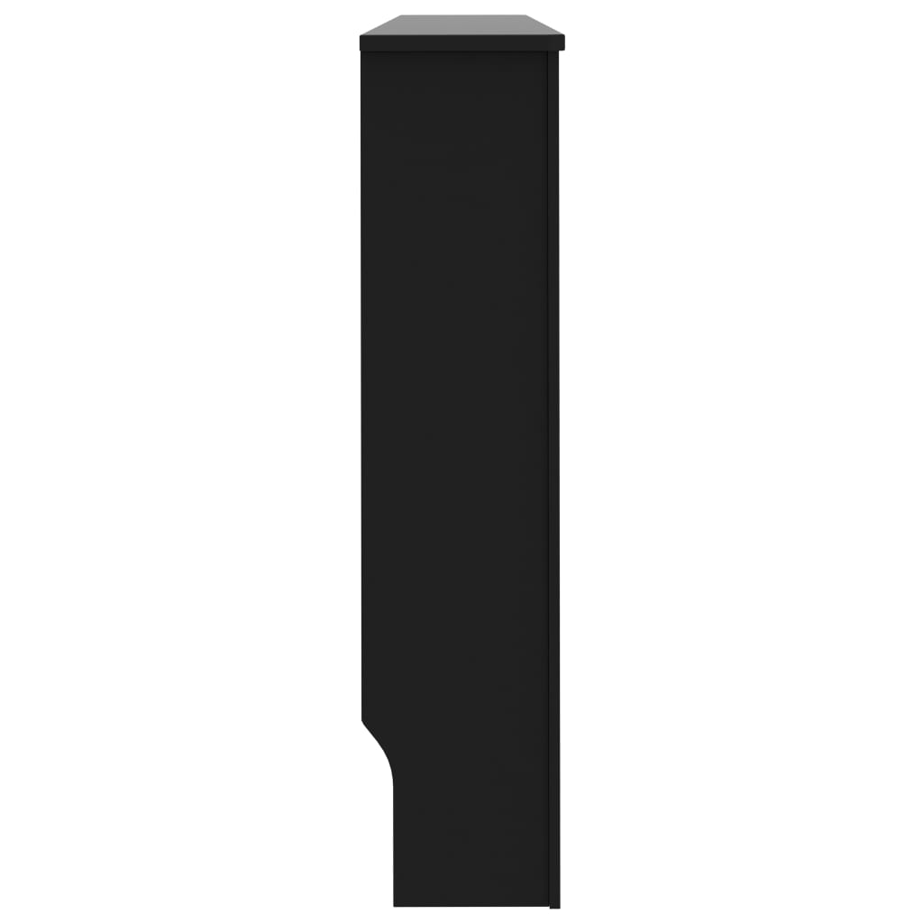vidaXL Cache-radiateur noir 152x19x81,5 cm MDF