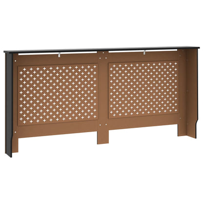 vidaXL Cache-radiateur noir 172x19x81,5 cm MDF