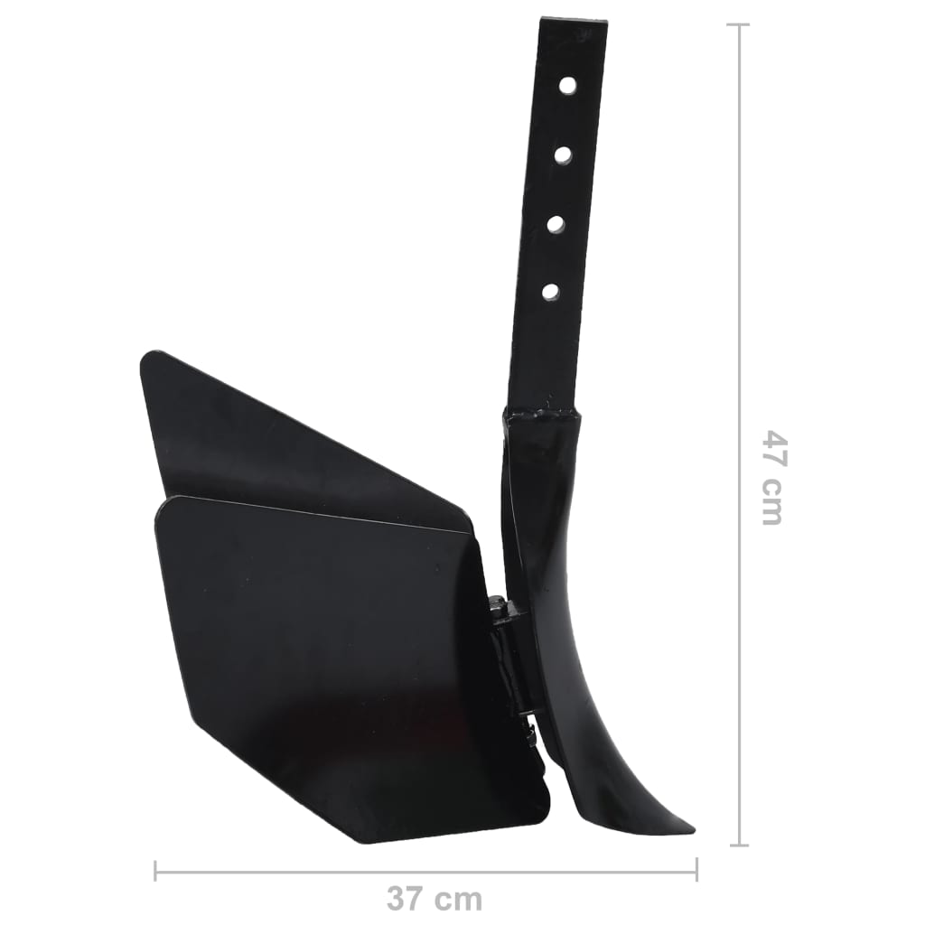 vidaXL Accessoire de charrue à timon Noir Métal