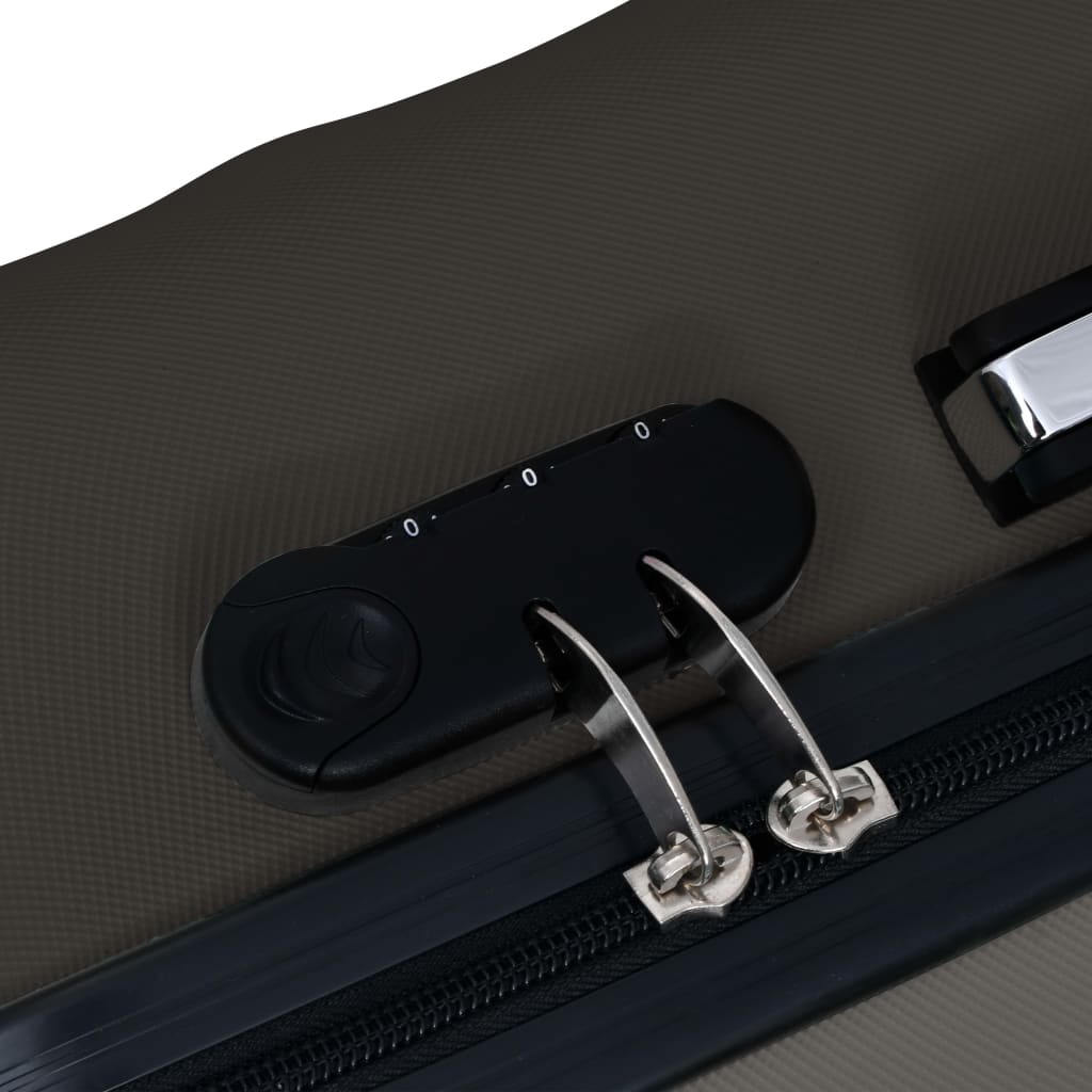 vidaXL Ensemble de valises rigides 3 pcs Anthracite ABS
