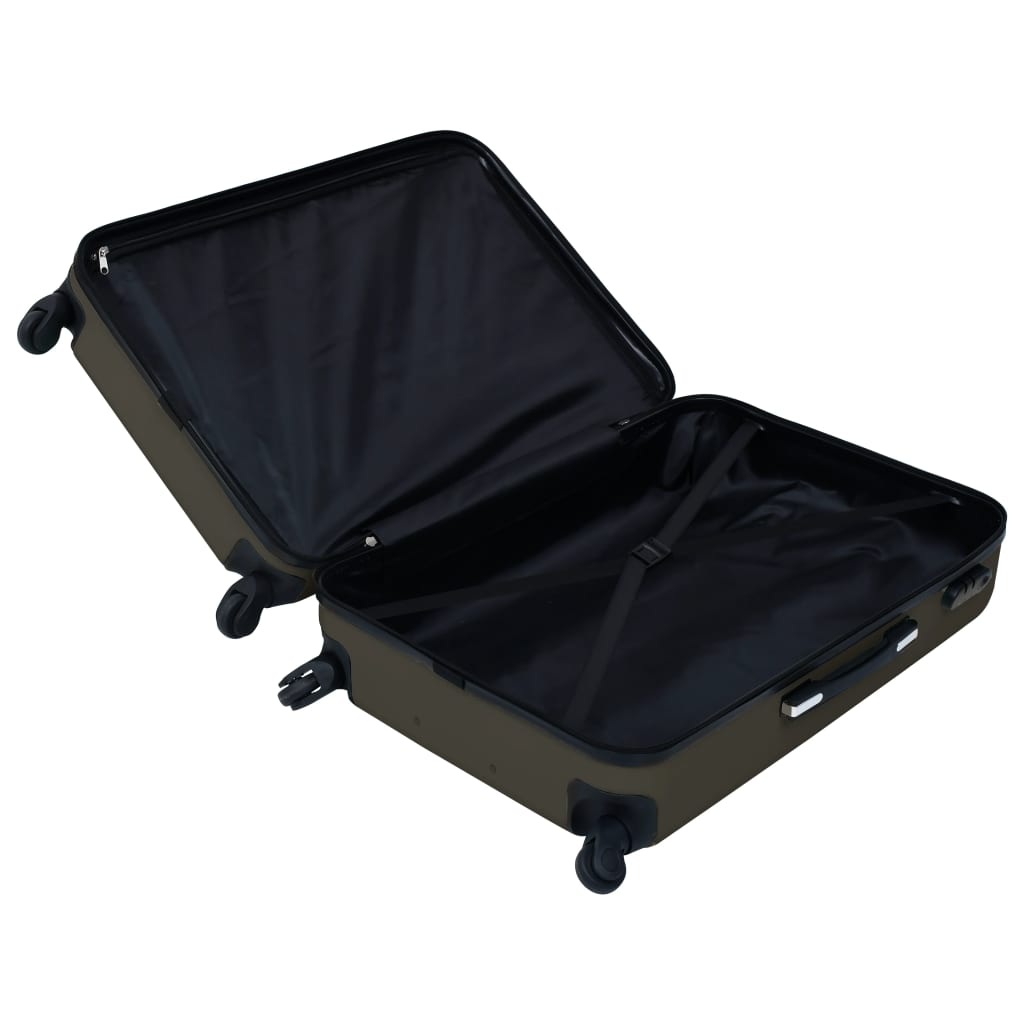 vidaXL Ensemble de valises rigides 3 pcs Anthracite ABS