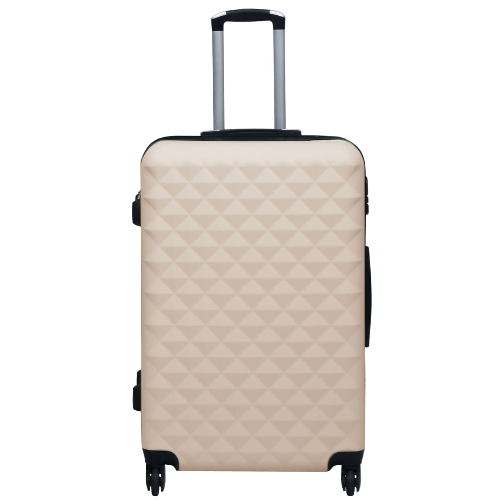 vidaXL Valise rigide Doré ABS