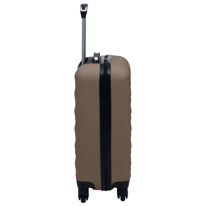 vidaXL Ensemble de valises rigides 2 pcs Marron ABS