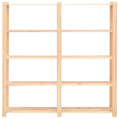 vidaXL Étagères de rangement à 5 niveaux 5pcs 170x38x170 cm Pin 500 kg