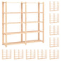 vidaXL Étagères de rangement à 5 niveaux 10pcs 170x38x170cm Pin 500 kg