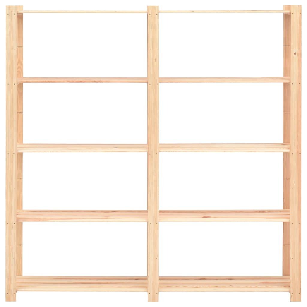 vidaXL Étagères de rangement à 5 niveaux 10pcs 170x38x170cm Pin 500 kg