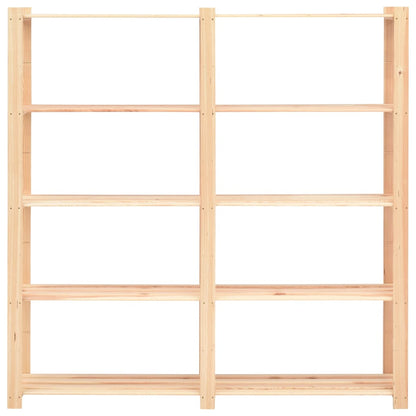 vidaXL Étagères de rangement à 5 niveaux 10pcs 170x38x170cm Pin 500 kg