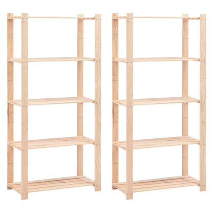 vidaXL Étagères de rangement à 5 niveaux 2 pcs 80x38x170 cm 250 kg